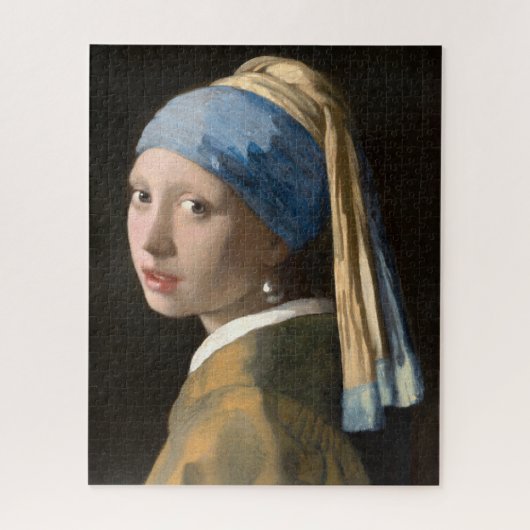 Meisje met parels - Johannes Vermeer Legpuzzel (Verticaal)