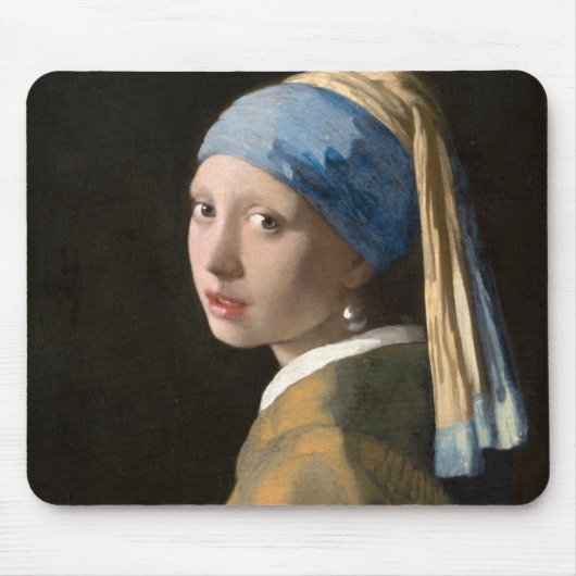 Meisje met parels - Johannes Vermeer Muismat (Voorkant)