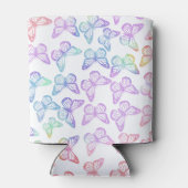 meisje met patroonvlinder blikjeskoeler (Achterkant)