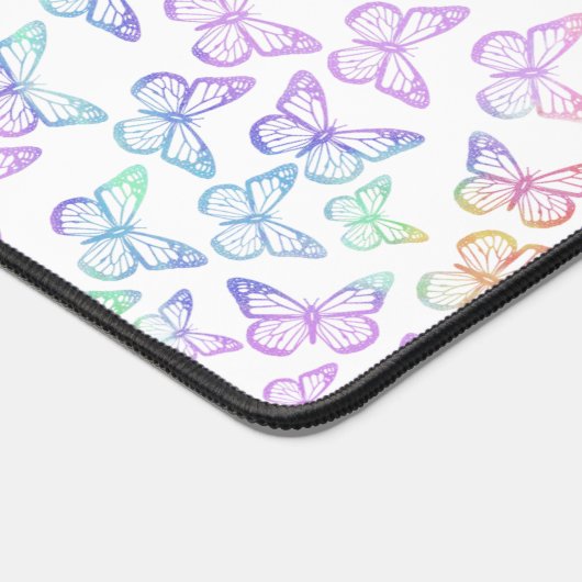 meisje met patroonvlinder bureaumat (Hoek)