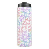  meisje met patroonvlinder thermosbeker (Voorkant)