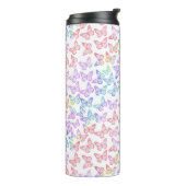  meisje met patroonvlinder thermosbeker (Gedraaid links)