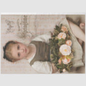  meisje met perzikenRozen ontkoppelen Tissuepapier (Voorkant)