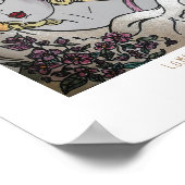 Meisje met Pet afdrukken en poster (Hoek)