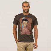 Meisje met Pet van Modigliani Amedeo T-shirt (Voorkant volledig)