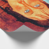 Meisje met pigtails, Modigliani Cadeaupapier (Hoek)