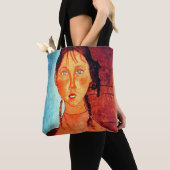 Meisje met pigtails, Modigliani Tote Bag (Dichtbij)