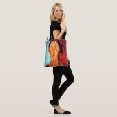 Meisje met pigtails, Modigliani Tote Bag (Op model)