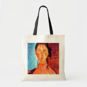 Meisje met pigtails, Modigliani Tote Bag (Voorkant)