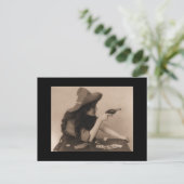  meisje met pistool briefkaart (Staand voorkant)