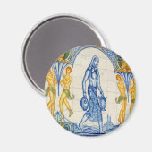 Meisje met pitchers magneet (Voorkant / Achterkant)