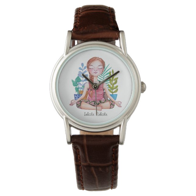 Meisje met Planten Horloge (Voorkant)