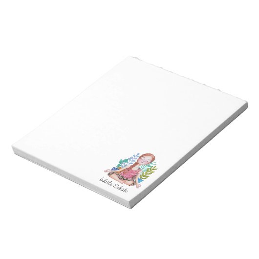 Meisje met Planten Notitieblok (Linkerzijde)