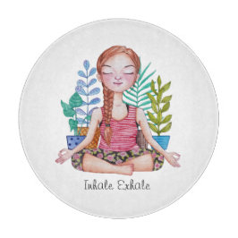 Meisje met Planten Snijplank