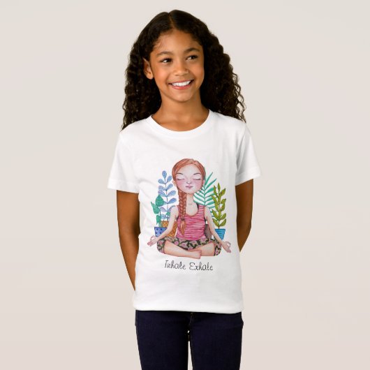 Meisje met Planten T-shirt (Voorkant volledig)