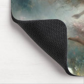 Meisje met pluizige paardenbloem muismat (Hoek)