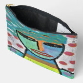 Meisje met Polka Dots Abstracte Kunst Etui (Open)