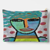 Meisje met Polka Dots Abstracte Kunst Etui (Achterkant)