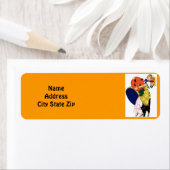 Meisje met pompoen etiket (Insitu)