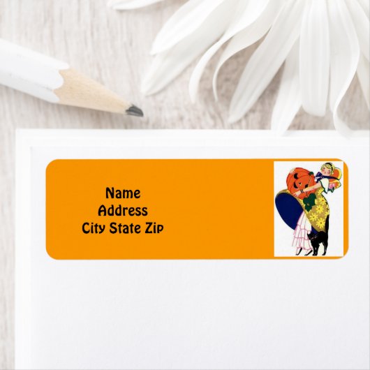 Meisje met pompoen etiket (Insitu)