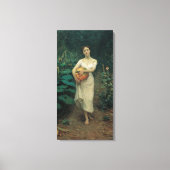 Meisje met pompoen Zonaro 1889 Canvas Afdruk (Voorkant)