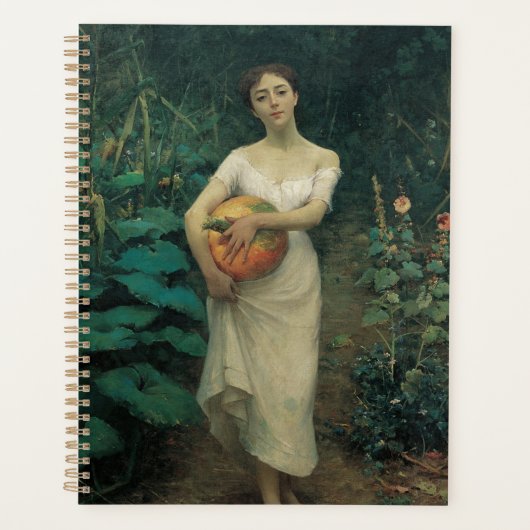 Meisje met pompoen Zonaro 1889 Planner (Voorkant)