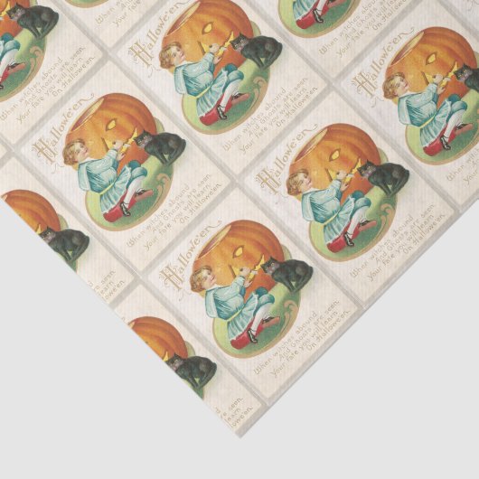  meisje met pompoenpapier tissuepapier (Detail)