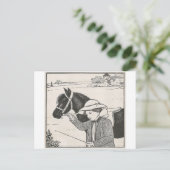Meisje met Pony Briefkaart (Staand voorkant)