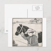 Meisje met Pony Briefkaart (Voorkant / Achterkant)