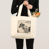 Meisje met Pony Grote Tote Bag (Voorkant (product))