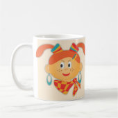 Meisje met ponytails koffiemok (Links)