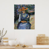 Meisje met pop - Paul Cezanne - c1902 Poster (Keuken)