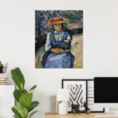 Meisje met pop - Paul Cezanne - c1902 Poster (Thuiskantoor)