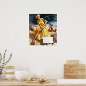 Meisje met pop-up poster (Keuken)