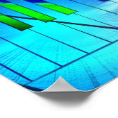 Meisje met Poster voor Blacklight-muziek (Hoek)