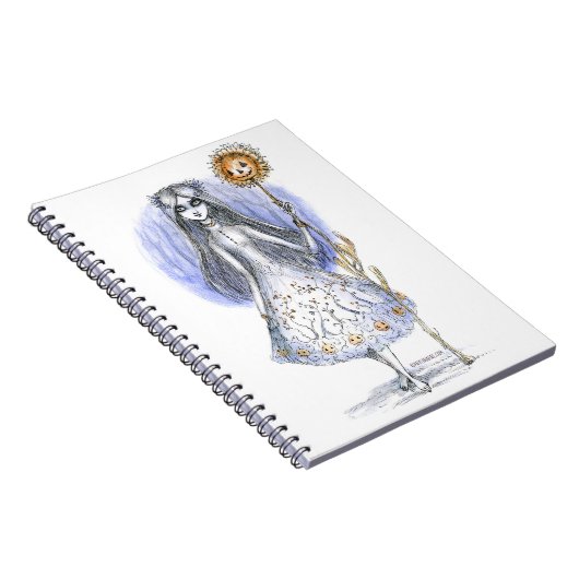 Meisje met Pumpkinflower Notitieboek (Rechterzijde)