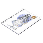 Meisje met Pumpkinflower Notitieboek (Linkerzijde)