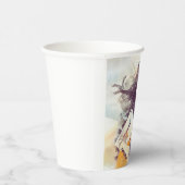 Meisje met rockmuziek vibes papieren bekers (Rechts)