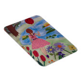 Meisje met rode ballon Flexibele fotomagneet Magneet (Rechterzijde)