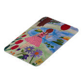 Meisje met rode ballon Flexibele fotomagneet Magneet (Linkerzijde)