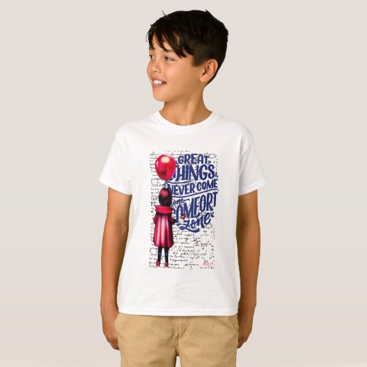 Meisje met rode ballon T-Shirt (Voorkant volledig)