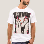 Meisje met rode nagels T-shirt (Voorkant)