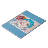 Meisje Met Rode Roos Baret Wees Echte Meisjes Noti Notitieboek (Linkerzijde)