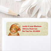 Meisje met Rood Pet CH201 Etiket (Insitu)