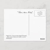 Meisje met roze haar in Kimono met Kawaii Cat Briefkaart (Achterkant)