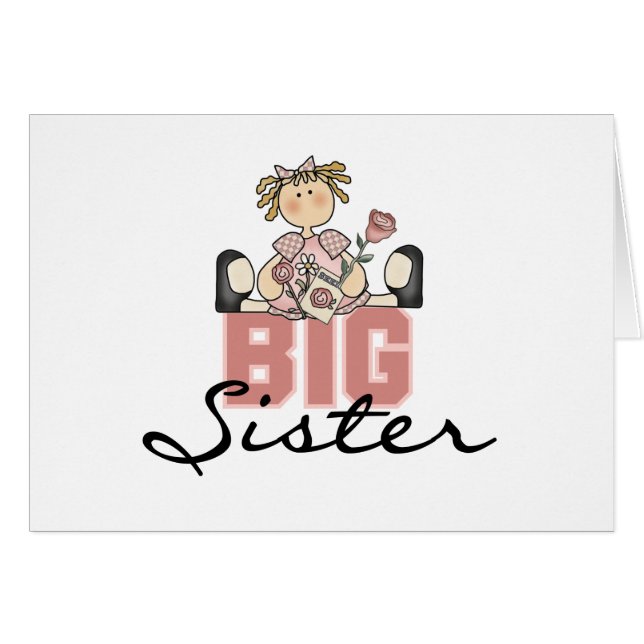 Meisje met Rozen Big Sister (Voorkant Horizontaal)