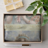 Meisje met rozen door Emile Vernon, Decoupage Tissuepapier (Geschenk)