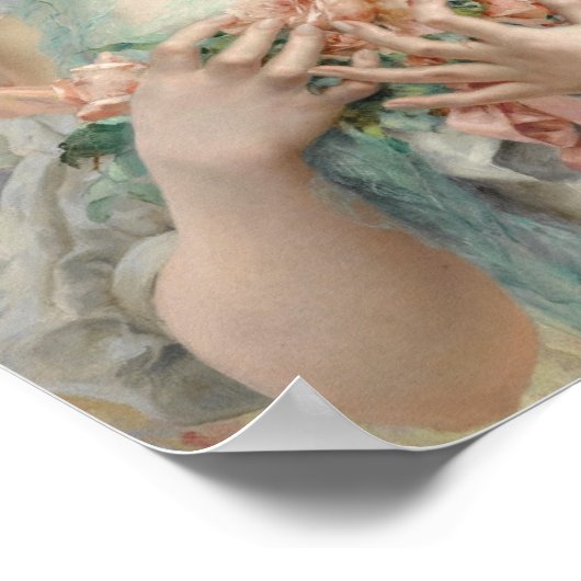 Meisje met rozen poster (Hoek)