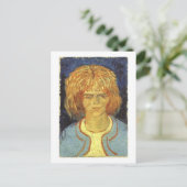 Meisje met Ruffled Hair, Vincent Van Gogh Briefkaart (Staand voorkant)