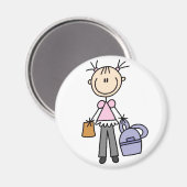 Meisje met rugzak magneet (Voorkant / Achterkant)